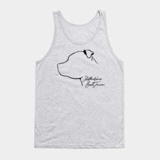 Proud Staffordshire Bull Terrier profile dog lover Tank Top